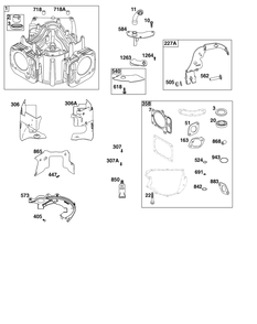 Part Location Diagram of 84007346 Murray SHIELD, CYLINDER